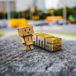 nms in Hello Danbo style - 3D name wallpaper