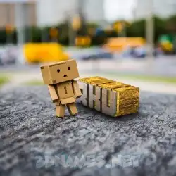 rkv in Hello Danbo style - 3D name wallpaper