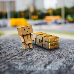tcs in Hello Danbo style - 3D name wallpaper