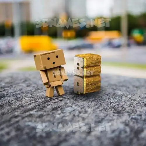 b p in Hello Danbo style - 3D name wallpaper b p in Hello Danbo style - 3D name wallpaper