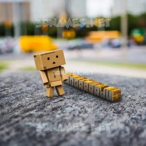 bangarraju in Hello Danbo style - 3D name wallpaper