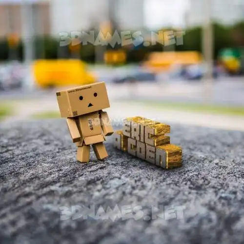 eric a. coen in Hello Danbo style - 3D name wallpaper eric a. coen in Hello Danbo style - 3D name wallpaper