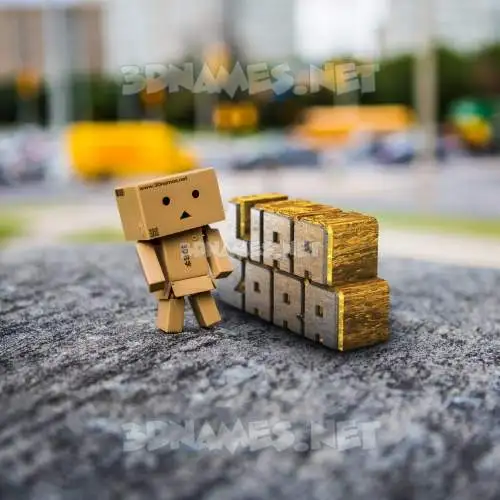 lira zara in Hello Danbo style - 3D name wallpaper lira zara in Hello Danbo style - 3D name wallpaper