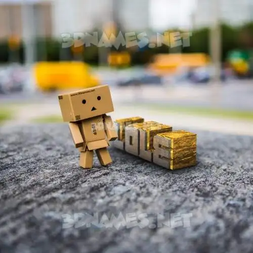 lole in Hello Danbo style - 3D name wallpaper lole in Hello Danbo style - 3D name wallpaper