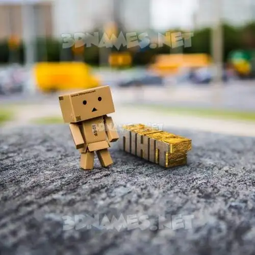nihit in Hello Danbo style - 3D name wallpaper nihit in Hello Danbo style - 3D name wallpaper
