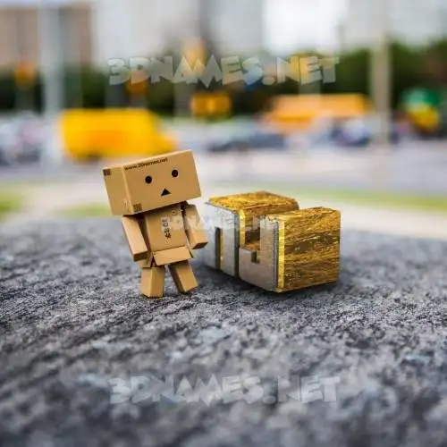 nj in Hello Danbo style - 3D name wallpaper nj in Hello Danbo style - 3D name wallpaper