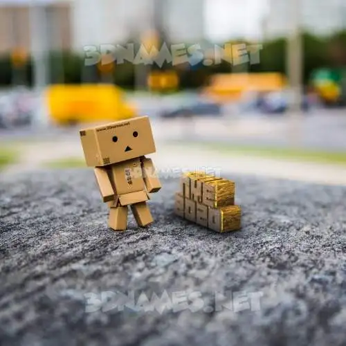 nye 2020 in Hello Danbo style - 3D name wallpaper nye 2020 in Hello Danbo style - 3D name wallpaper