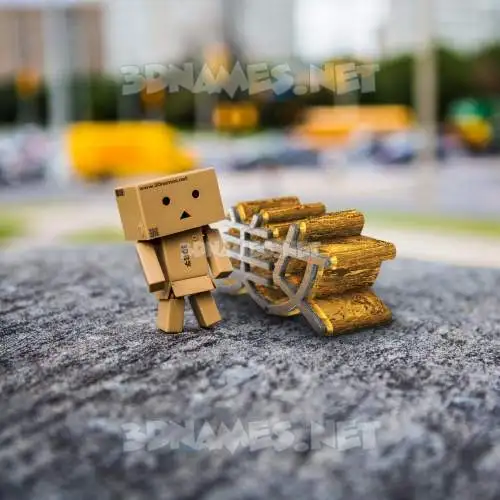 美女 in Hello Danbo style - 3D name wallpaper 美女 in Hello Danbo style - 3D name wallpaper