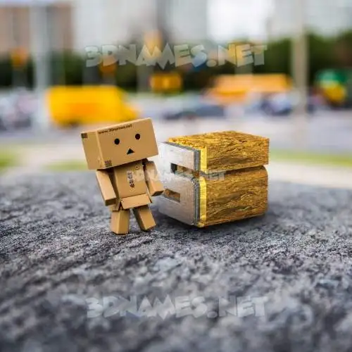 s in Hello Danbo style - 3D name wallpaper s in Hello Danbo style - 3D name wallpaper