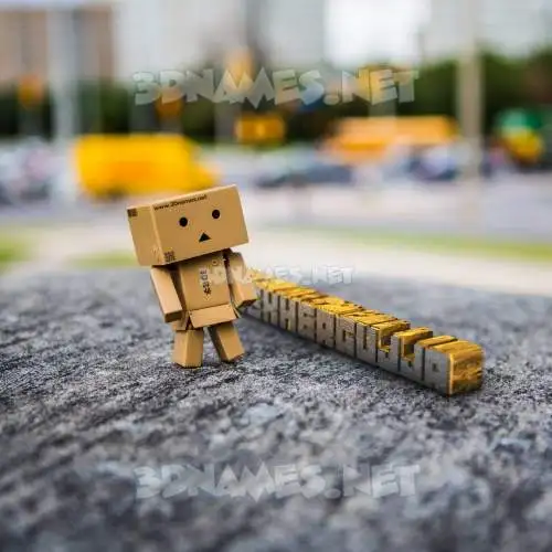 shekhergujja in Hello Danbo style - 3D name wallpaper shekhergujja in Hello Danbo style - 3D name wallpaper