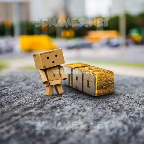 tad in Hello Danbo style - 3D name wallpaper tad in Hello Danbo style - 3D name wallpaper