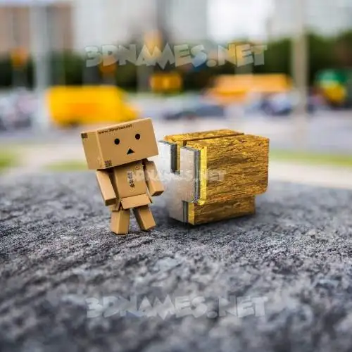 y in Hello Danbo style - 3D name wallpaper