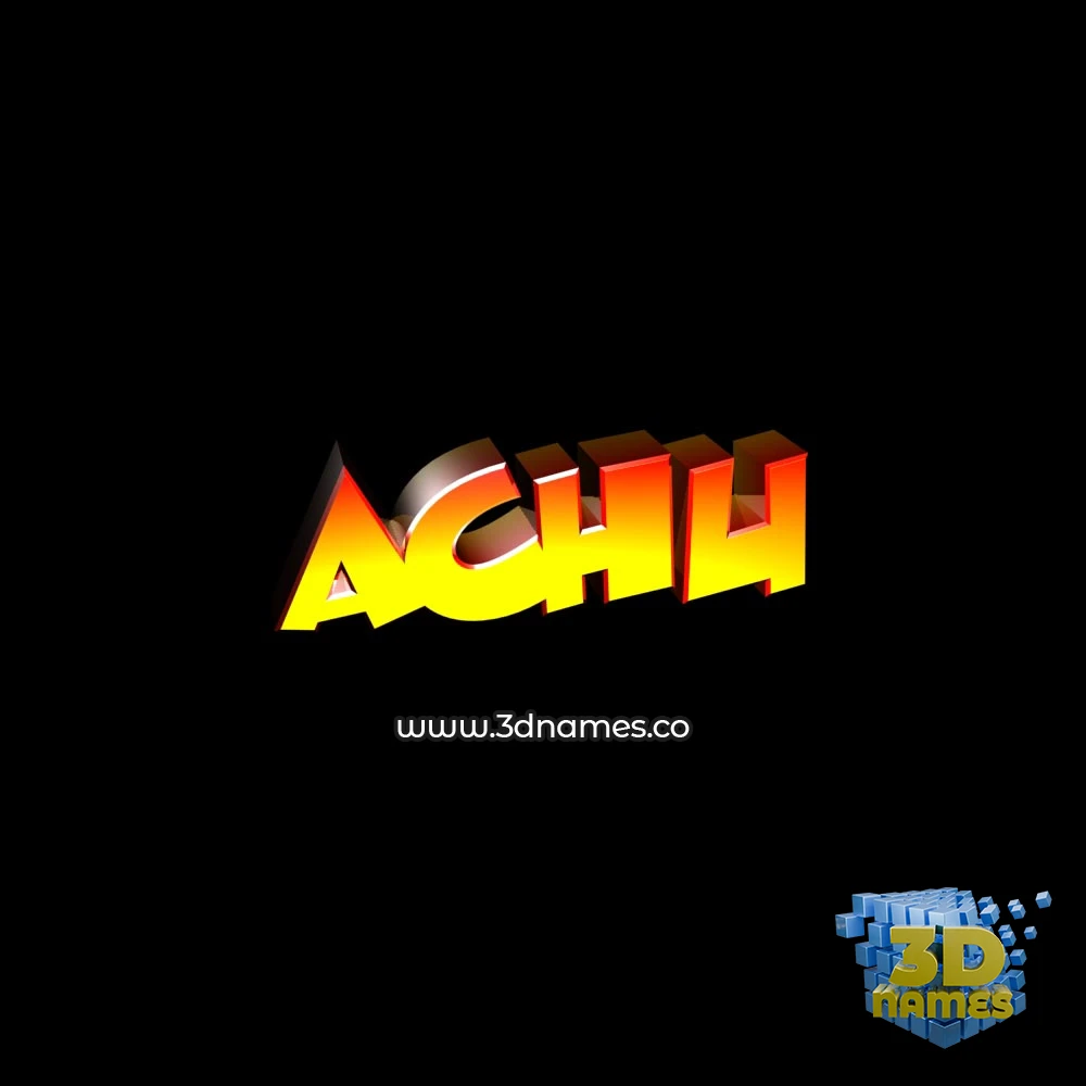 achu in Black Background style - 3D name wallpaper achu in Black Background style - 3D name wallpaper