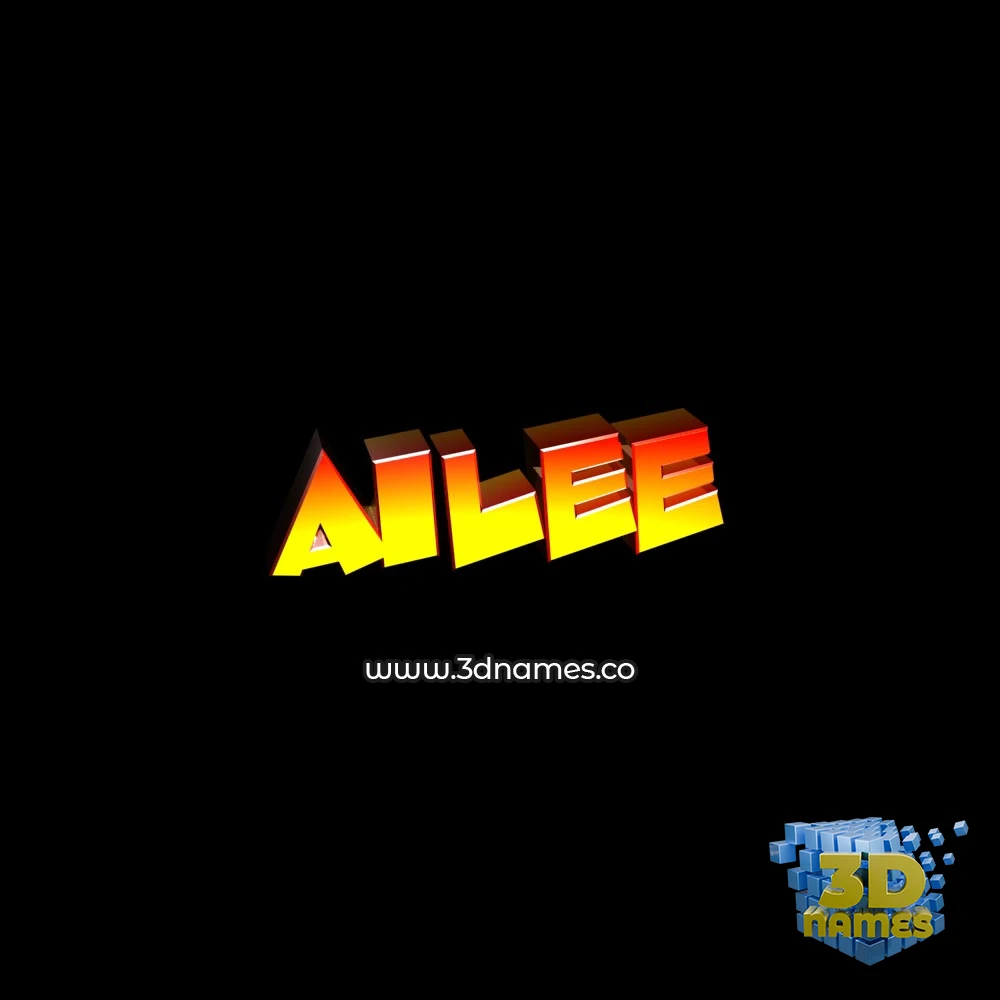 ailee in Black Background style - 3D name wallpaper ailee in Black Background style - 3D name wallpaper