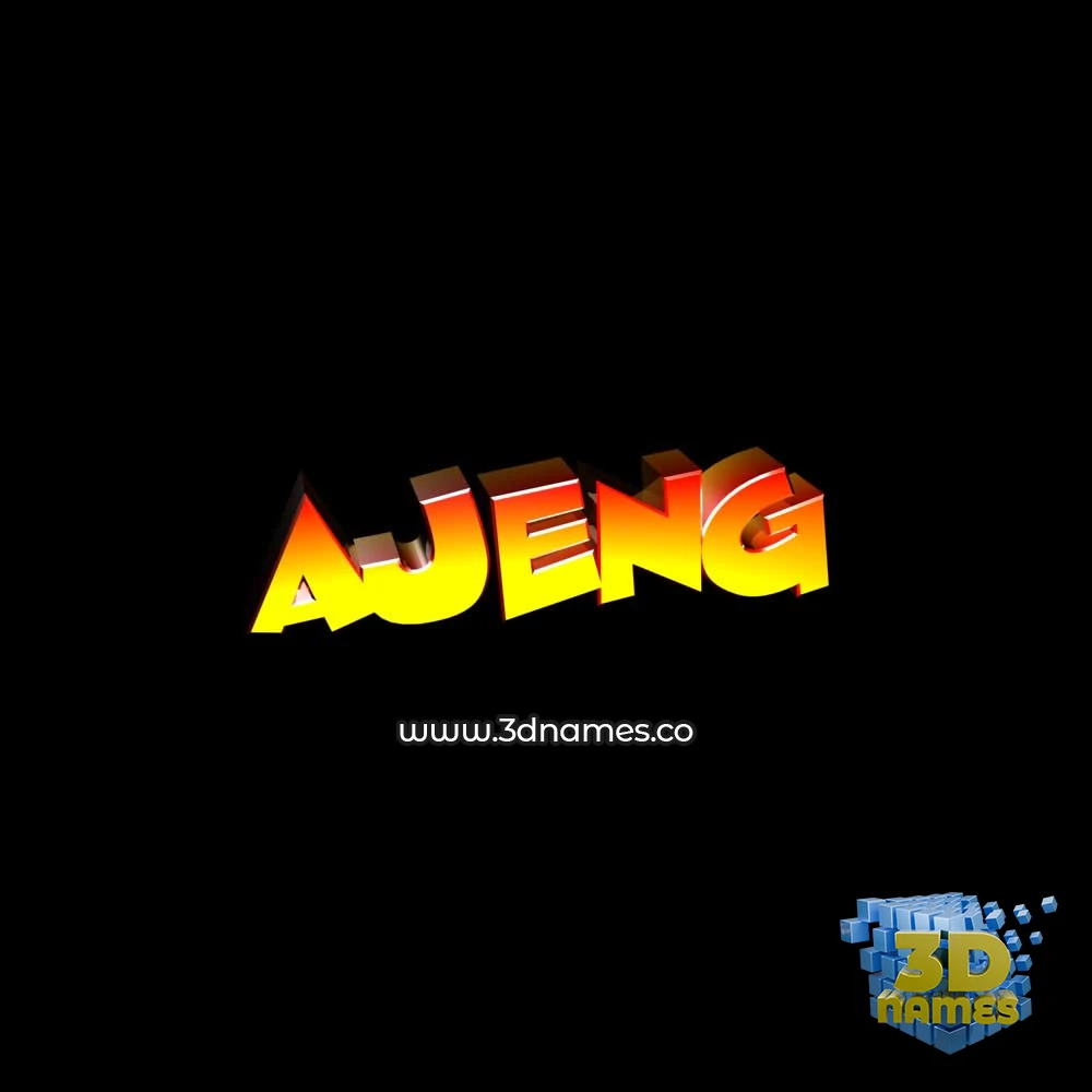 ajeng in Black Background style - 3D name wallpaper ajeng in Black Background style - 3D name wallpaper