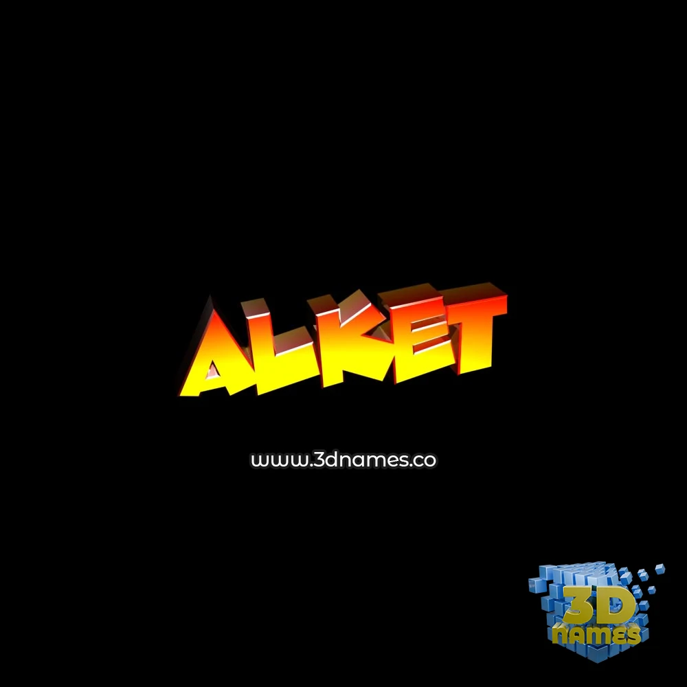 alket in Black Background style - 3D name wallpaper alket in Black Background style - 3D name wallpaper