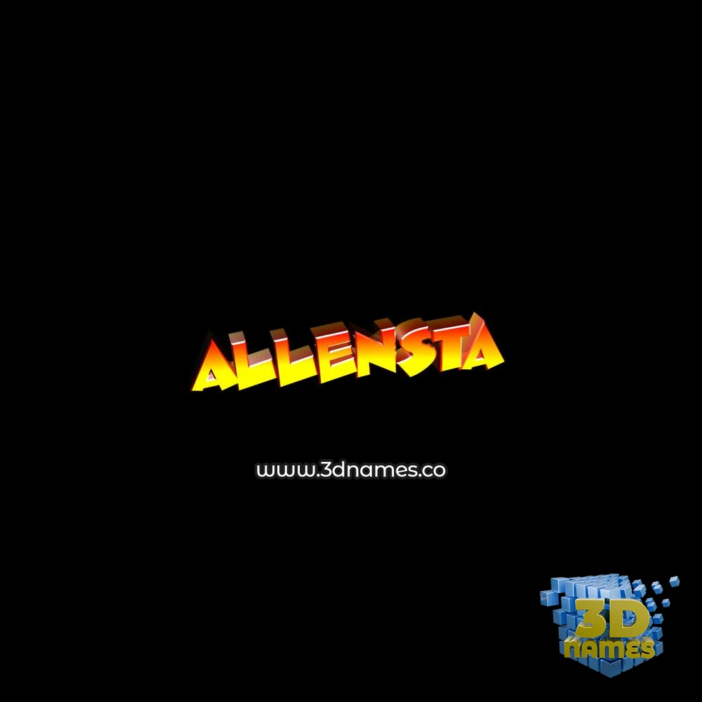 allensta in Black Background style - 3D name wallpaper allensta in Black Background style - 3D name wallpaper