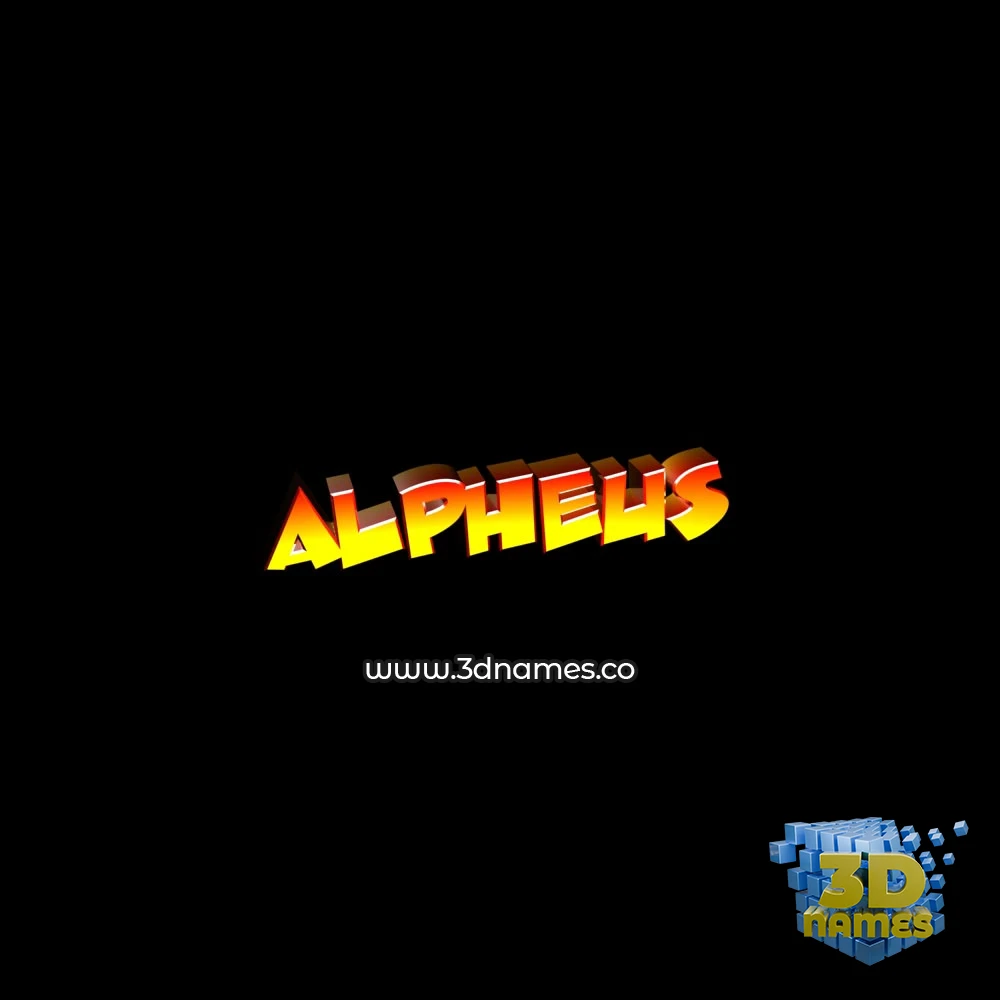 alpheus in Black Background style - 3D name wallpaper alpheus in Black Background style - 3D name wallpaper