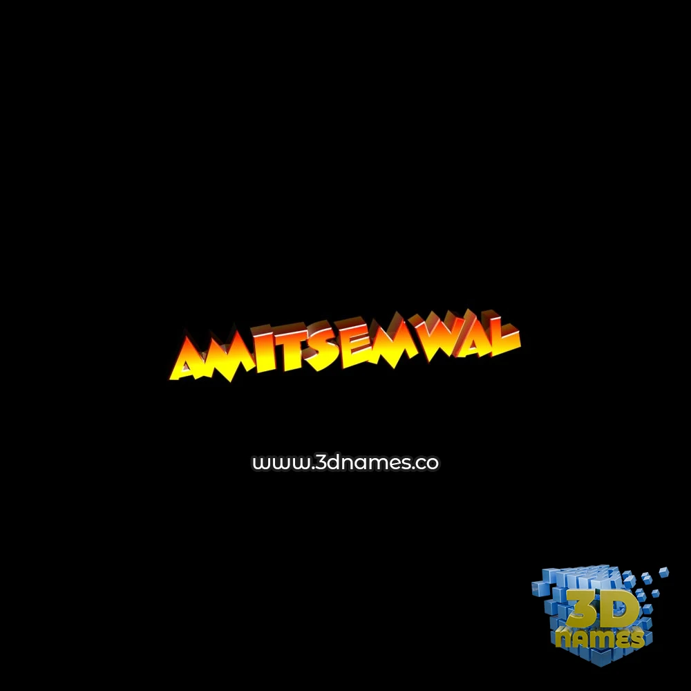 amitsemwal in Black Background style - 3D name wallpaper amitsemwal in Black Background style - 3D name wallpaper