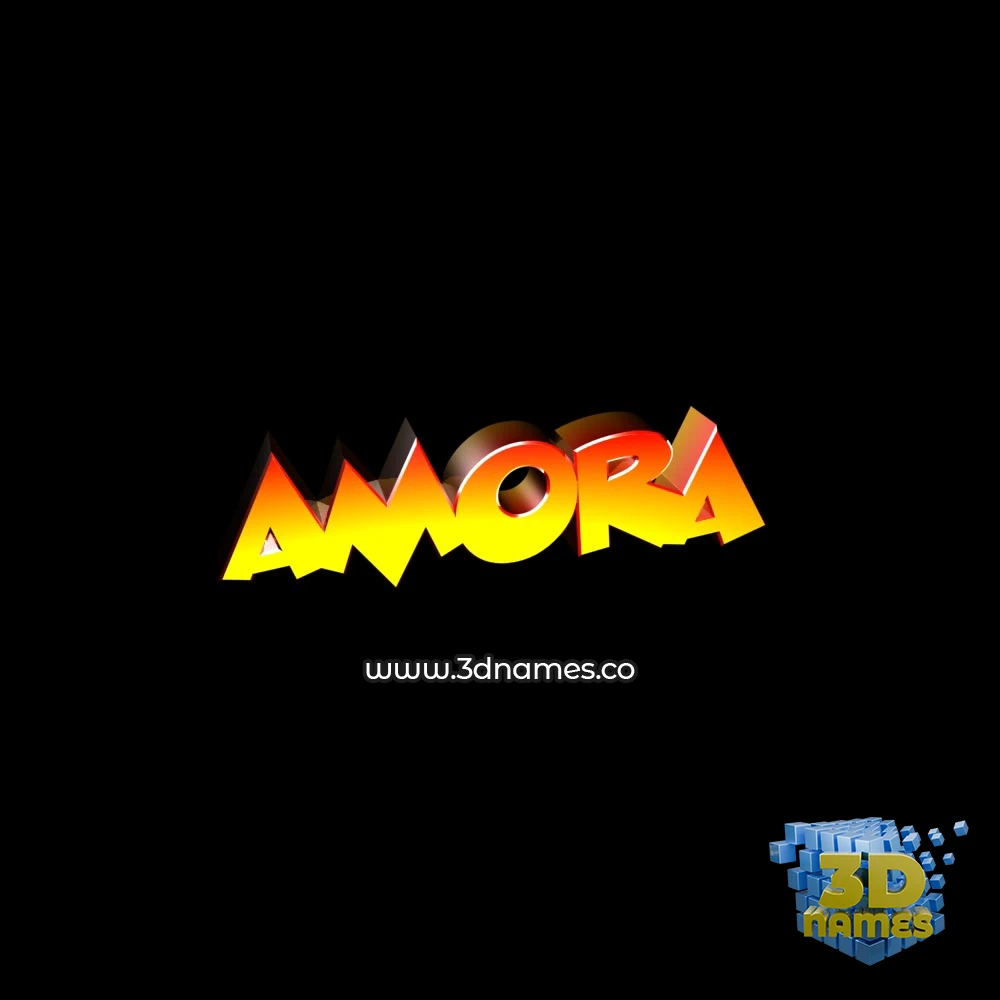 amora in Black Background style - 3D name wallpaper amora in Black Background style - 3D name wallpaper