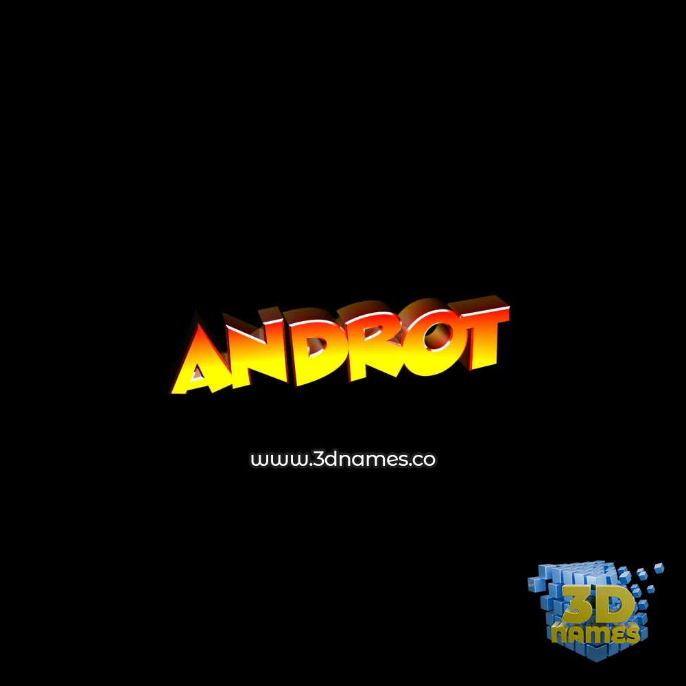 androt in Black Background style - 3D name wallpaper androt in Black Background style - 3D name wallpaper
