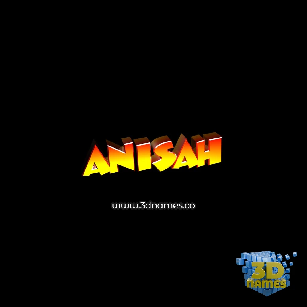 anisah in Black Background style - 3D name wallpaper anisah in Black Background style - 3D name wallpaper