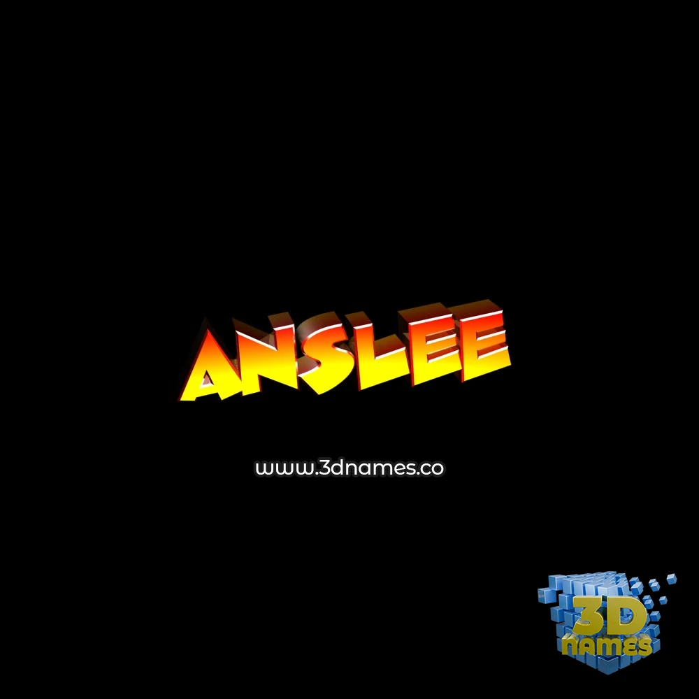 anslee in Black Background style - 3D name wallpaper anslee in Black Background style - 3D name wallpaper