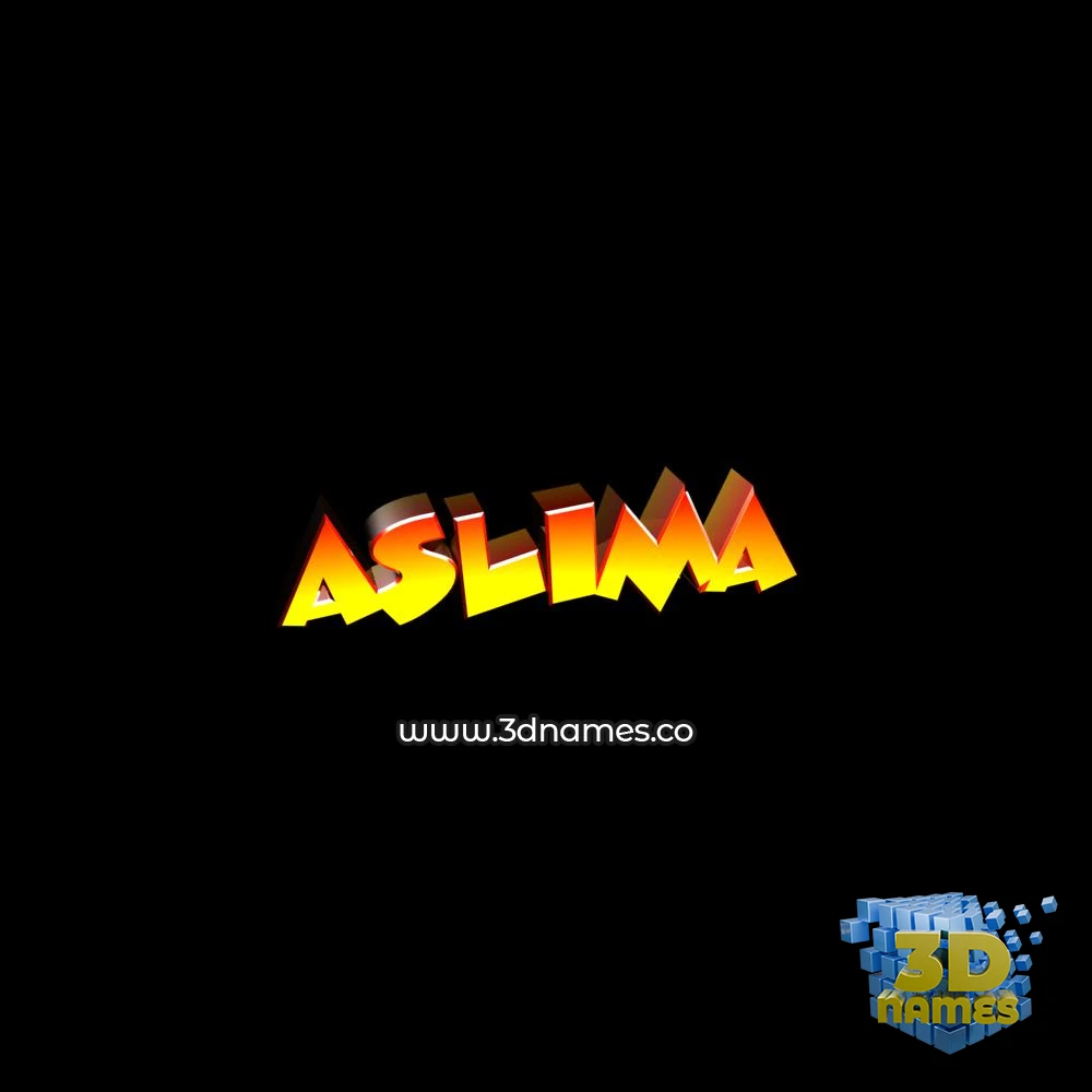 aslima in Black Background style - 3D name wallpaper aslima in Black Background style - 3D name wallpaper