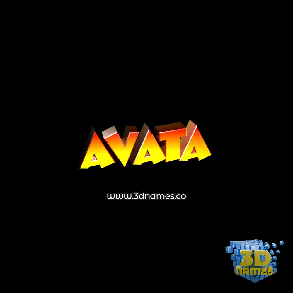 avata in Black Background style - 3D name wallpaper avata in Black Background style - 3D name wallpaper