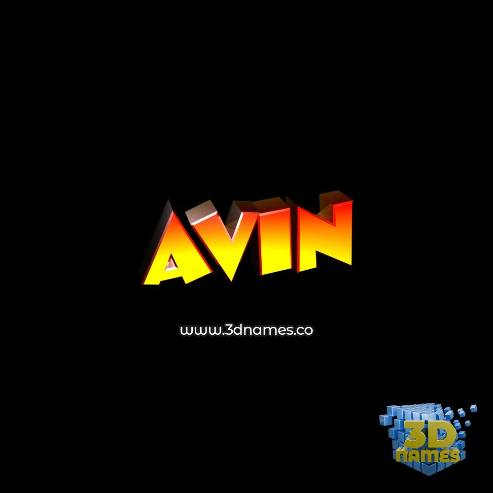 avin in Black Background style - 3D name wallpaper avin in Black Background style - 3D name wallpaper