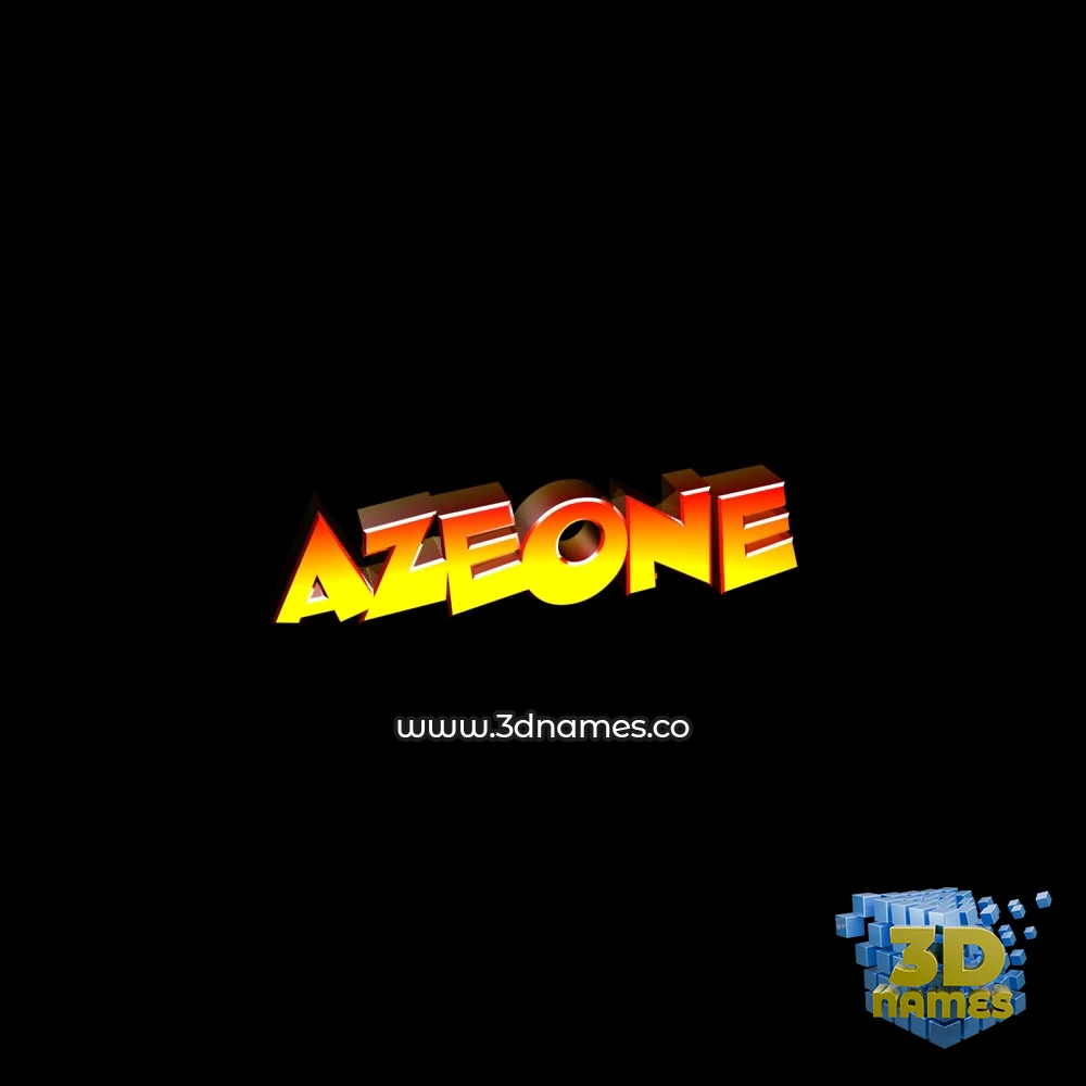 azeone in Black Background style - 3D name wallpaper azeone in Black Background style - 3D name wallpaper