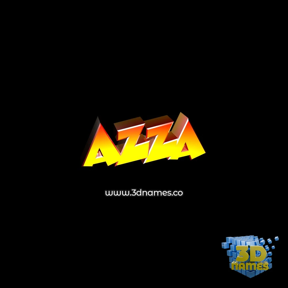 azza in Black Background style - 3D name wallpaper azza in Black Background style - 3D name wallpaper