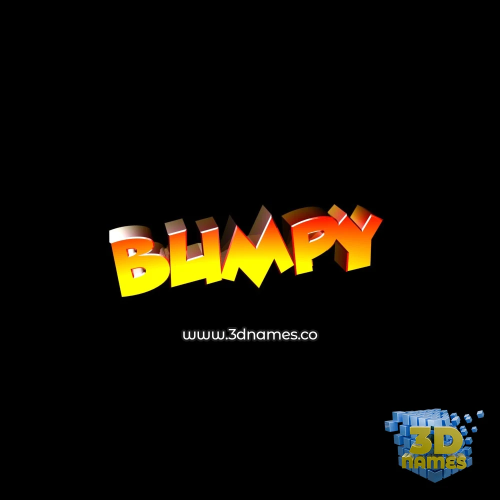 bumpy in Black Background style - 3D name wallpaper bumpy in Black Background style - 3D name wallpaper