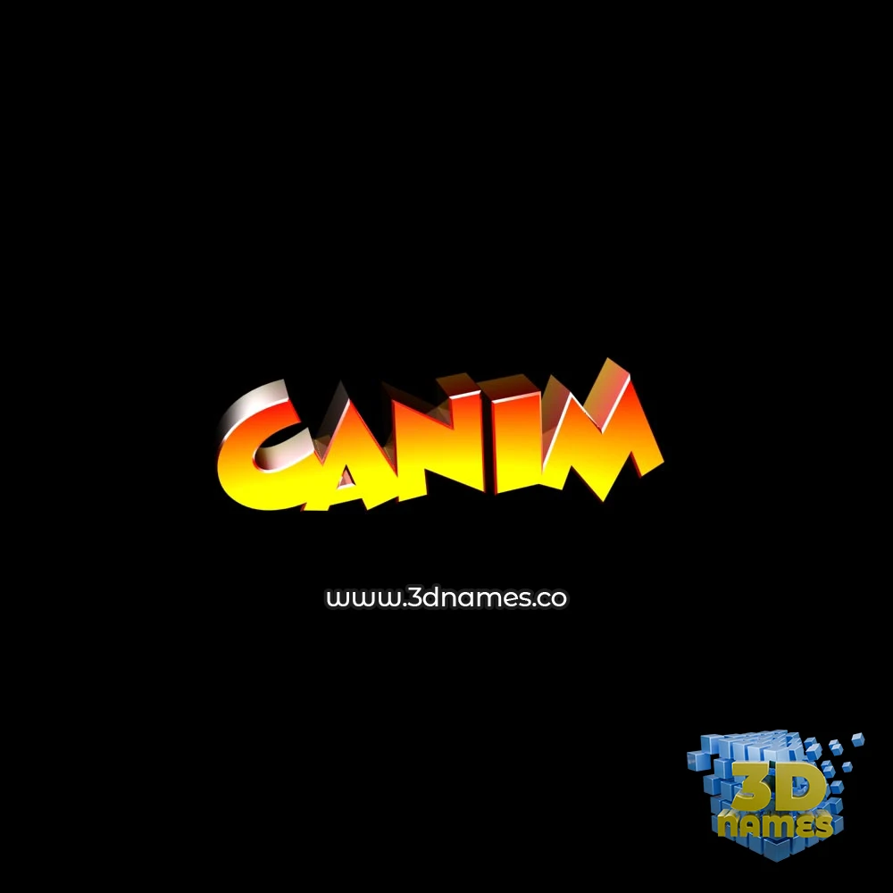 canim in Black Background style - 3D name wallpaper canim in Black Background style - 3D name wallpaper