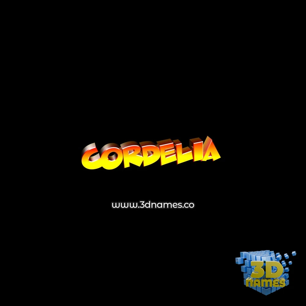 cordelia in Black Background style - 3D name wallpaper cordelia in Black Background style - 3D name wallpaper