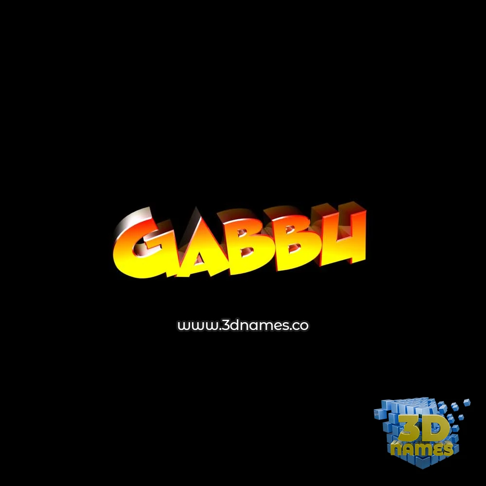 gabbu in Black Background style - 3D name wallpaper gabbu in Black Background style - 3D name wallpaper