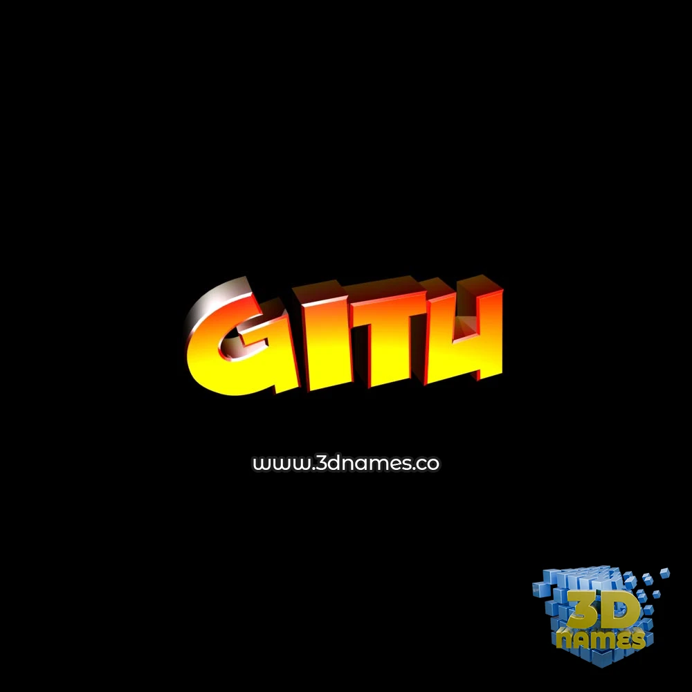 gitu in Black Background style - 3D name wallpaper gitu in Black Background style - 3D name wallpaper