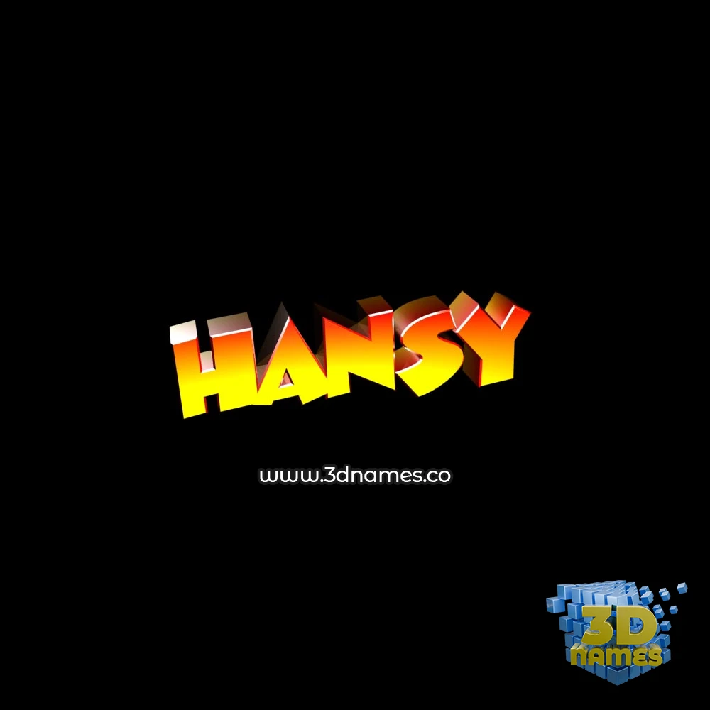 hansy in Black Background style - 3D name wallpaper hansy in Black Background style - 3D name wallpaper