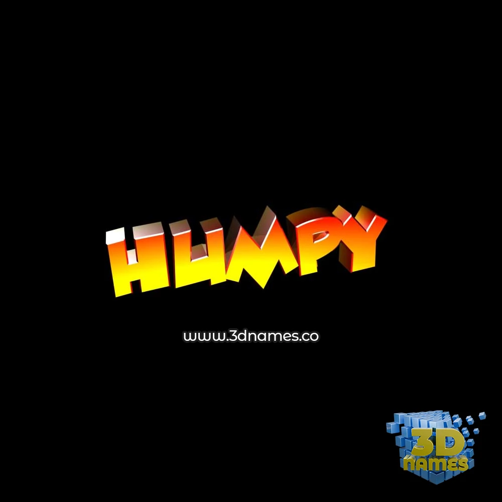 humpy in Black Background style - 3D name wallpaper humpy in Black Background style - 3D name wallpaper