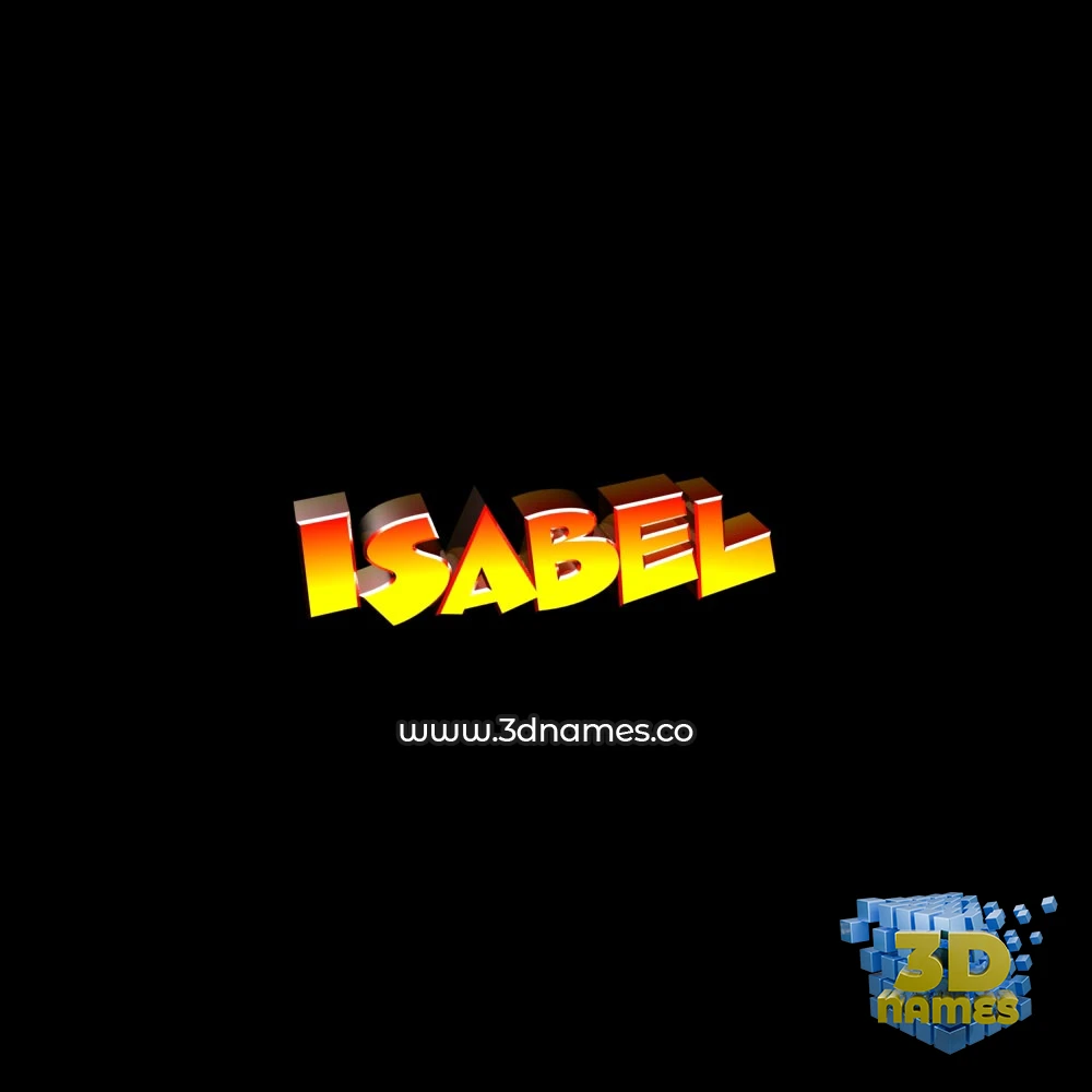 isabel in Black Background style - 3D name wallpaper isabel in Black Background style - 3D name wallpaper