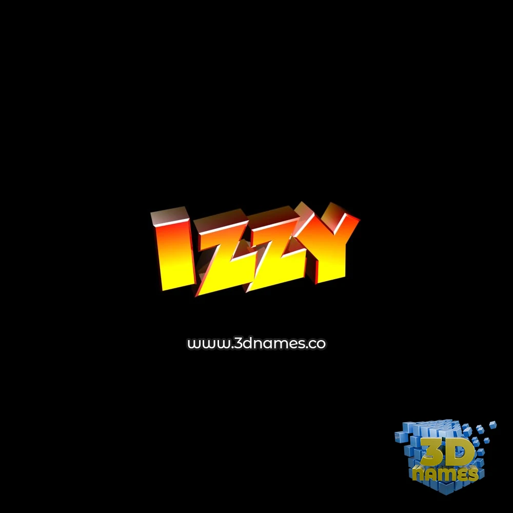 izzy in Black Background style - 3D name wallpaper izzy in Black Background style - 3D name wallpaper