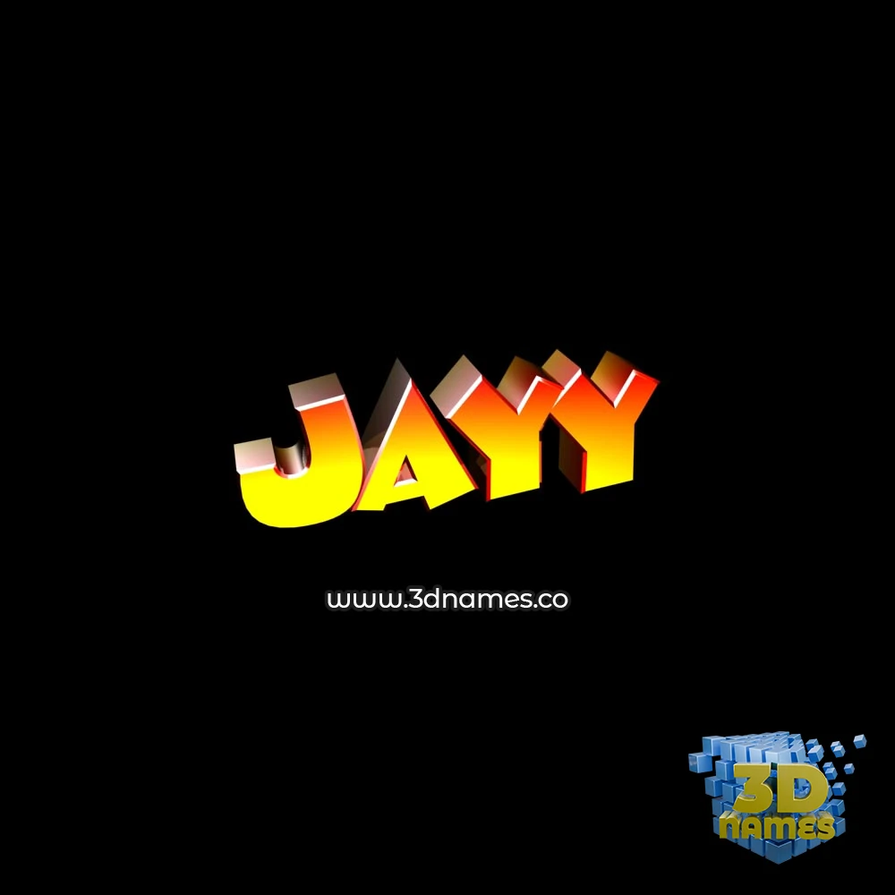 jayy in Black Background style - 3D name wallpaper