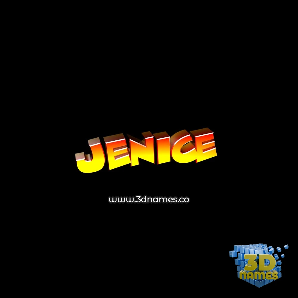 jenice in Black Background style - 3D name wallpaper jenice in Black Background style - 3D name wallpaper