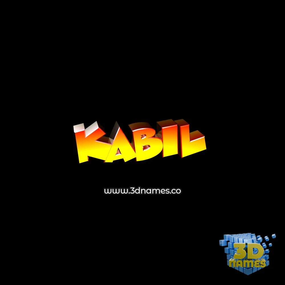 kabil in Black Background style - 3D name wallpaper kabil in Black Background style - 3D name wallpaper