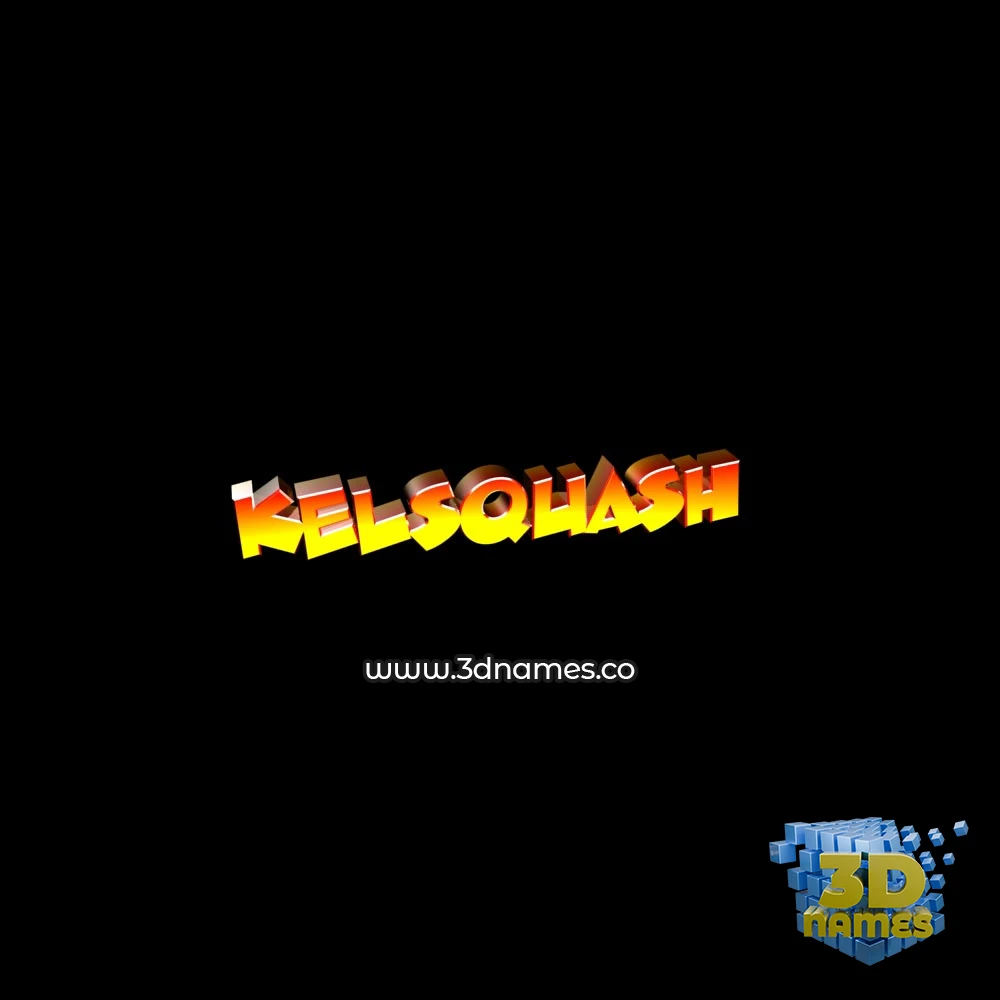 kelsquash in Black Background style - 3D name wallpaper kelsquash in Black Background style - 3D name wallpaper