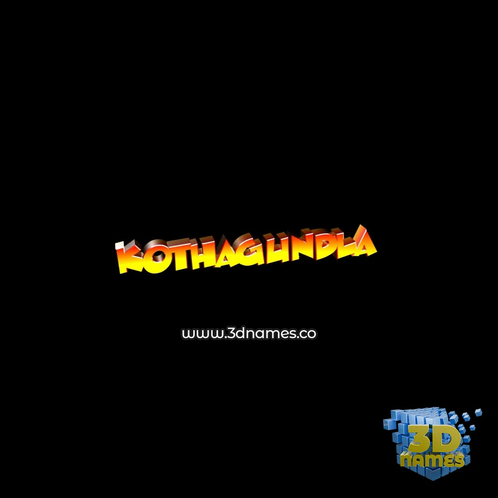 kothagundla in Black Background style - 3D name wallpaper kothagundla in Black Background style - 3D name wallpaper