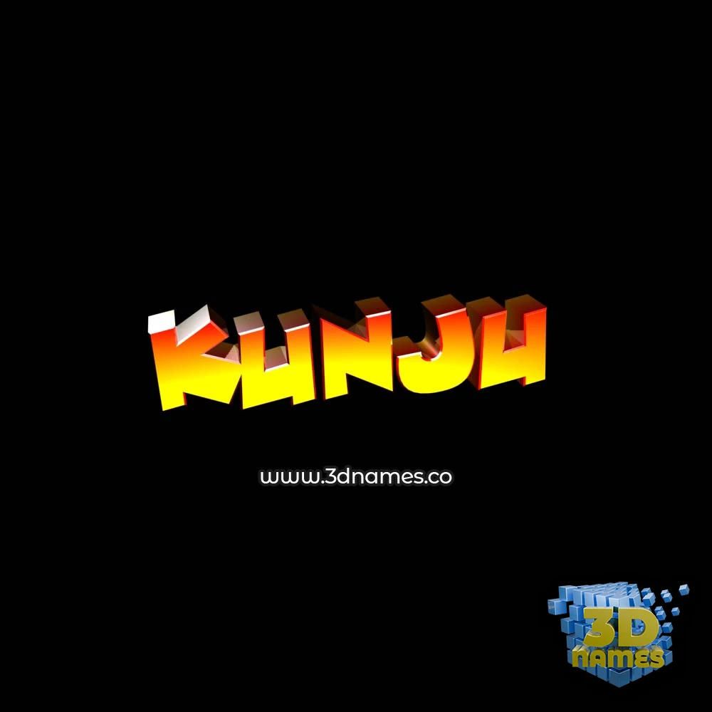 kunju in Black Background style - 3D name wallpaper kunju in Black Background style - 3D name wallpaper