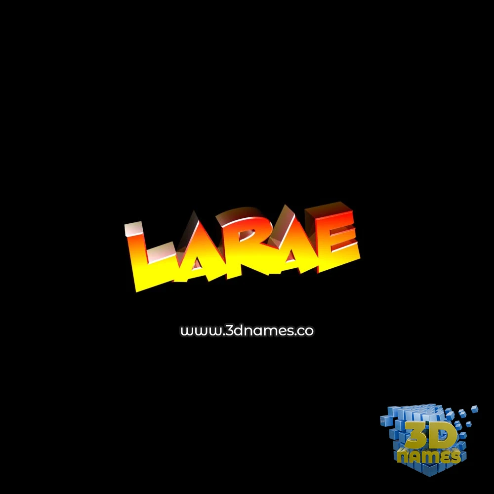 larae in Black Background style - 3D name wallpaper larae in Black Background style - 3D name wallpaper