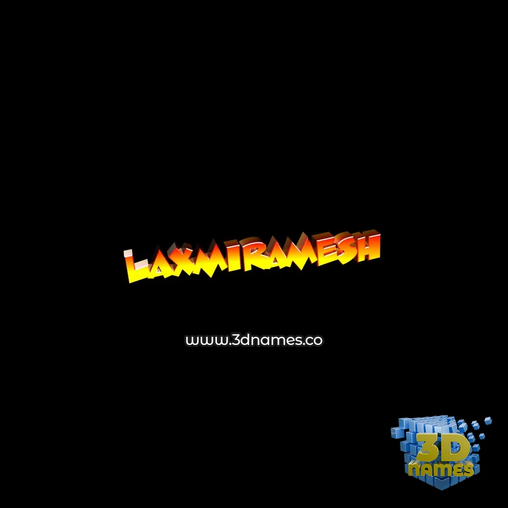 laxmiramesh in Black Background style - 3D name wallpaper