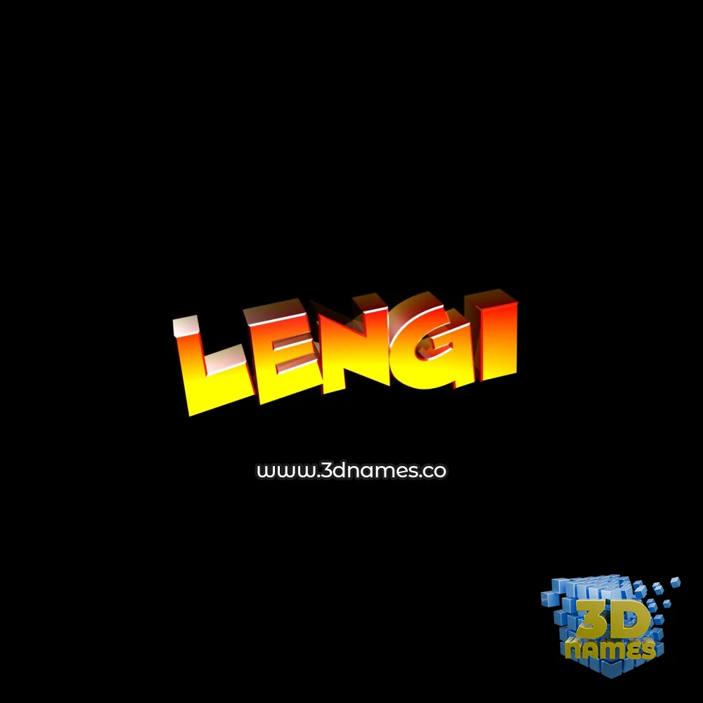 lengi in Black Background style - 3D name wallpaper lengi in Black Background style - 3D name wallpaper